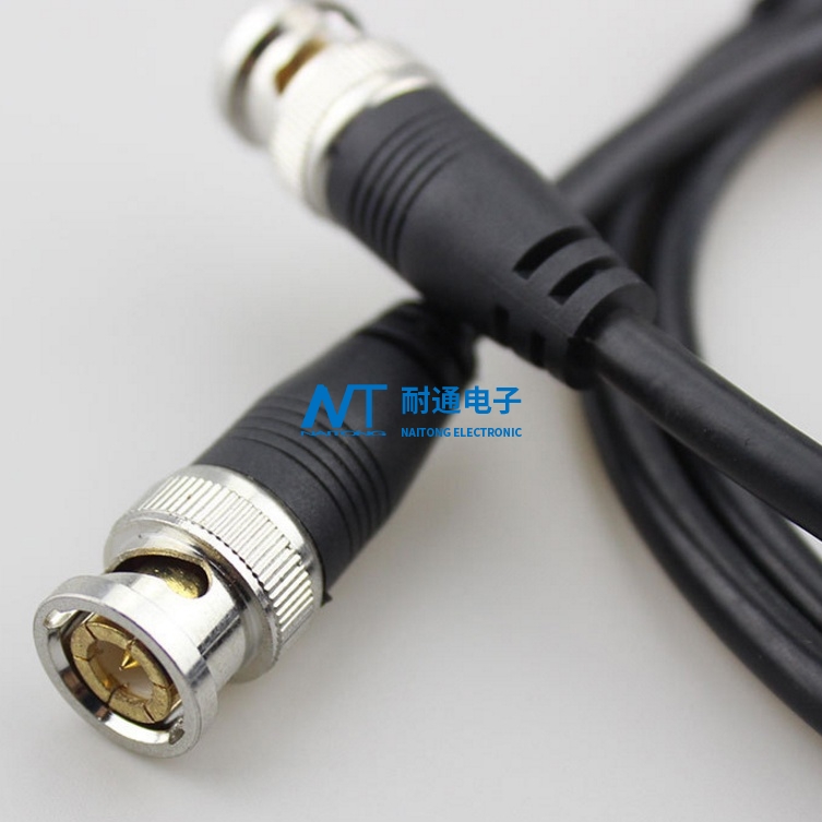 gx12航空插头转BNC线bnc to m12，航插线4芯BNC监控摄像机线